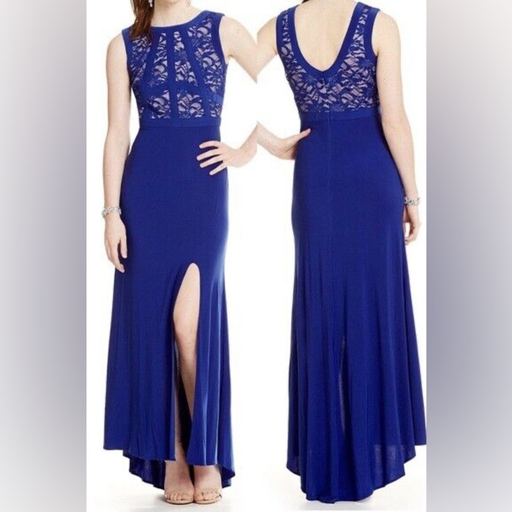 Morgan & Co Navy Blue Gown